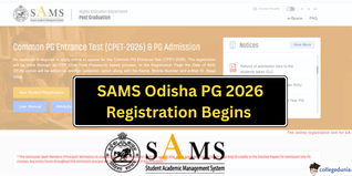 SAMS Odisha PG 2026 Registration Begins at samsodisha.gov.in; Get Direct Link to Register